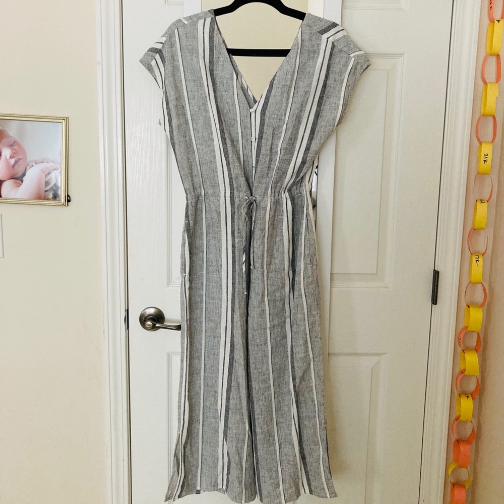 Linen blend jumpsuit from Anthropologie